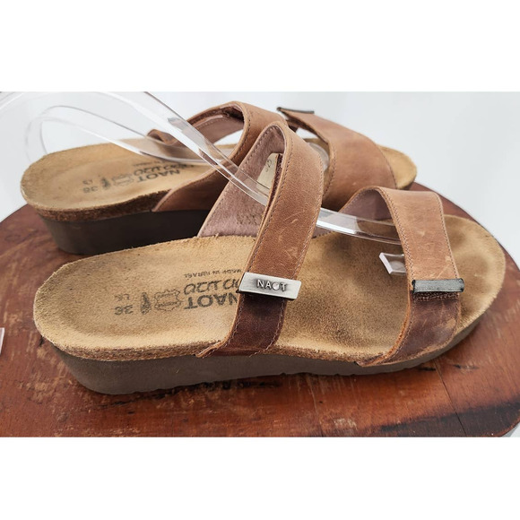 NAOT Slide Leather Comfort Casual Sandals Ladies 5 - Picture 2 of 8